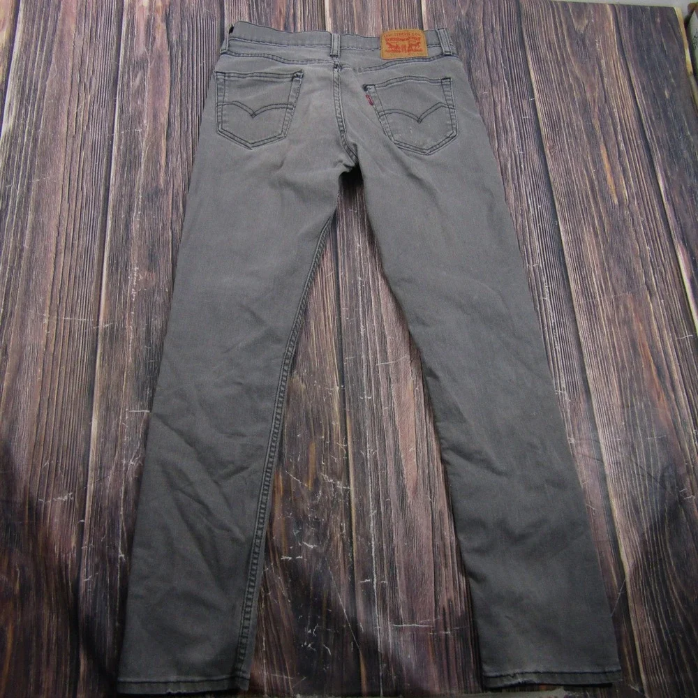 Levi's 511 Slim Fit Jeans Mens 30x32 Grey Stretch Denim Pants PC9-04511-2272